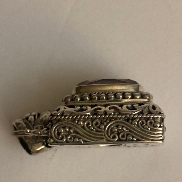 Sarda Sterling Silver Mystic Fire Topaz Pendant - Picture 4 of 6